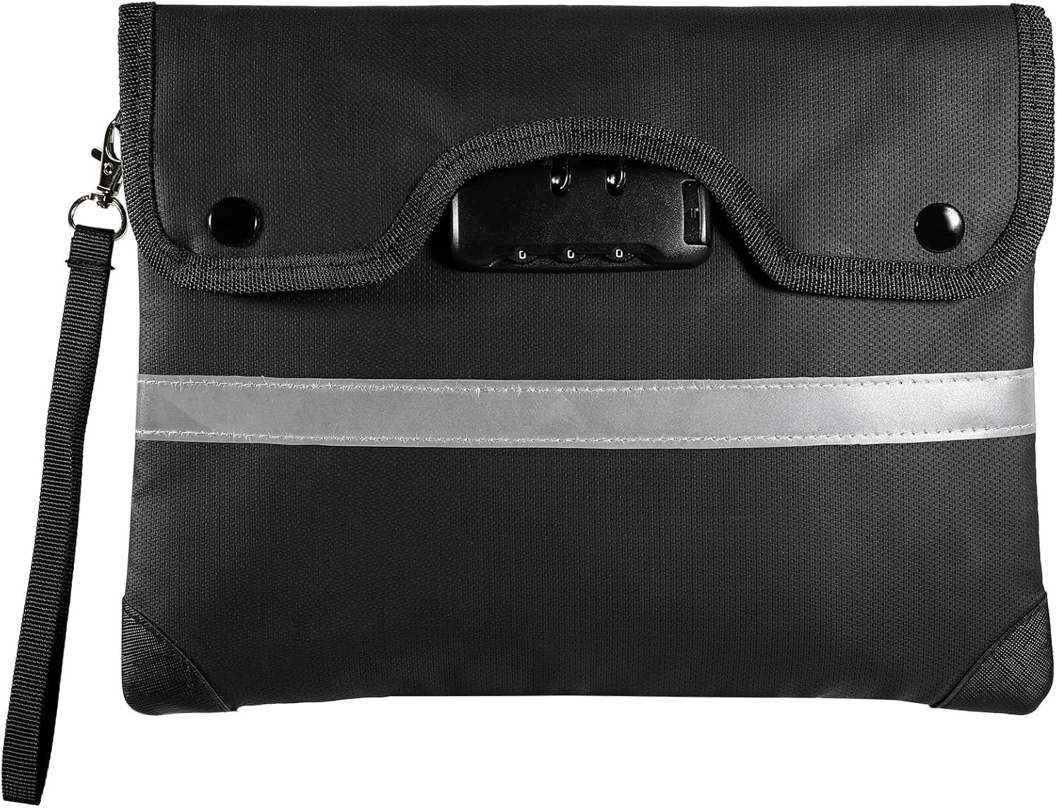 Fireproof Document Bag 38x31cm 6200°F Heat/Waterproof Safe Storage Bag with Lock