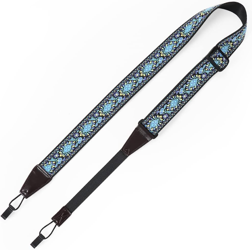 Ukulele Strap No Drill, Adjustable Double J Hook Clip on Uke Shoulder Strap, Haw