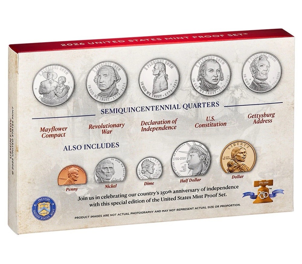 2026 S US Mint Semiquincentennial Proof Set - PRESALE