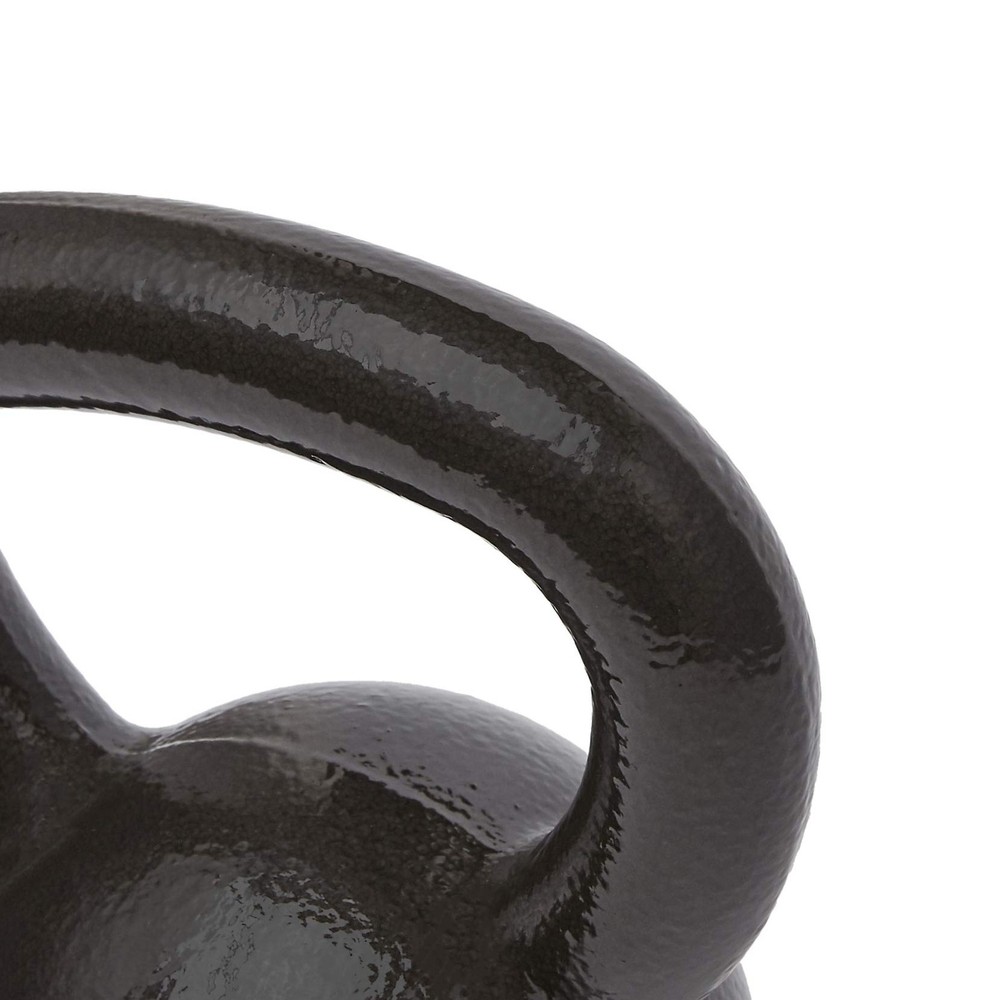 Amazon Basics Cast Iron Kettlebell for Strength Training, Wide Handle, 25 Pound