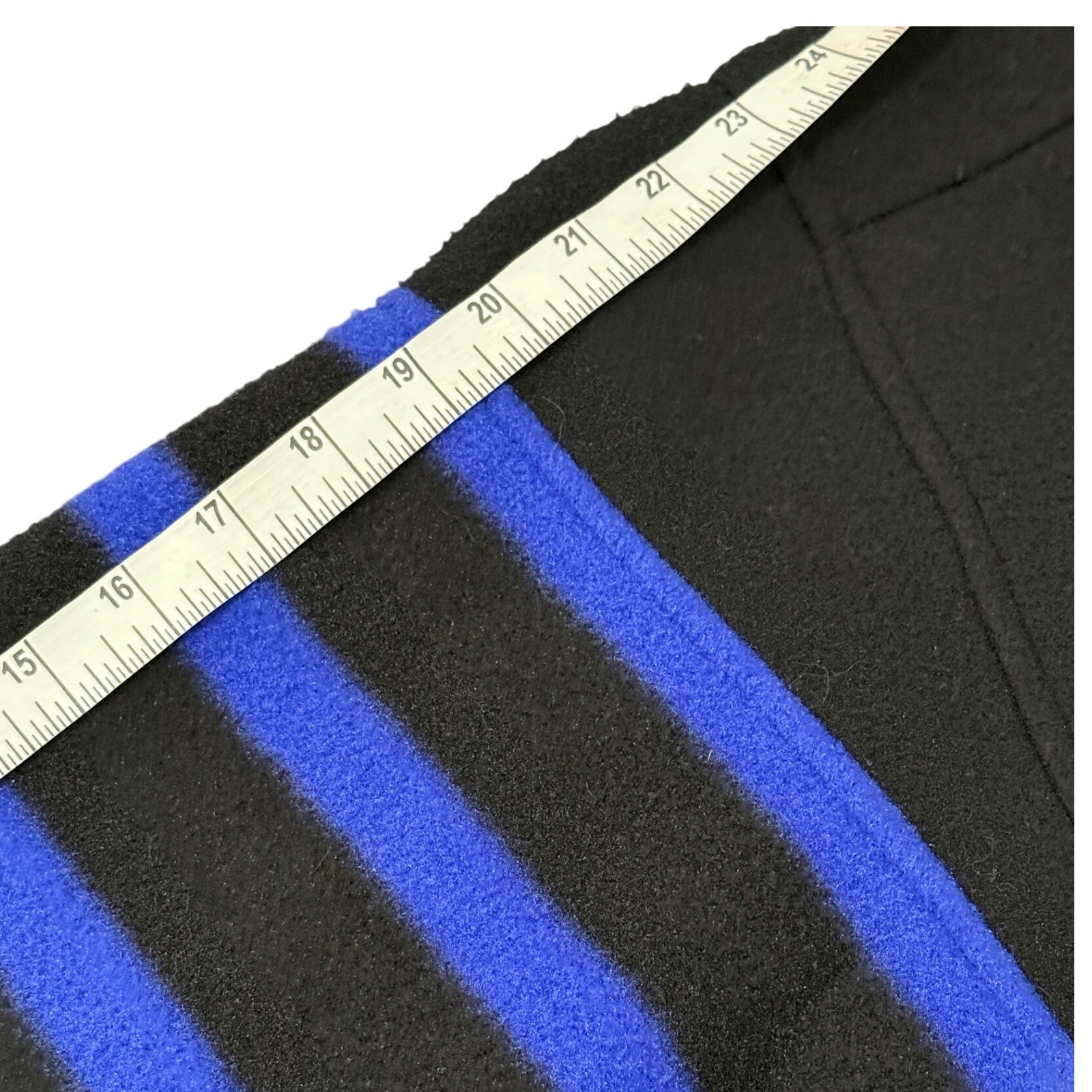 Vintage Eddie Bauer EBTEK Fleece Pullover Jacket Men Medium M Black Blue Stripe