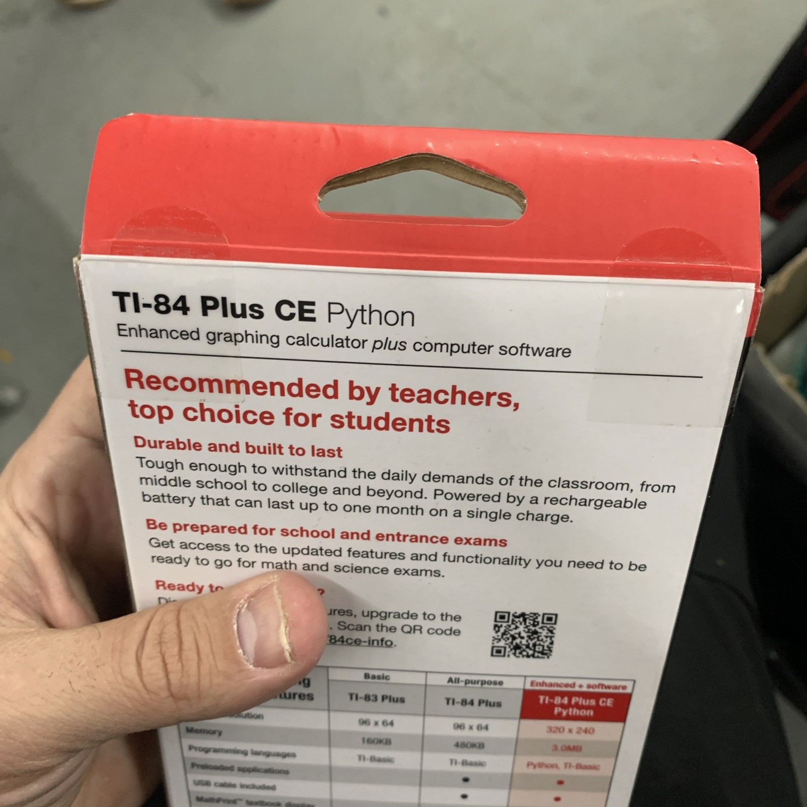 Texas Instruments TI-84 Plus CE Python Graphing Calculator Black Brand New