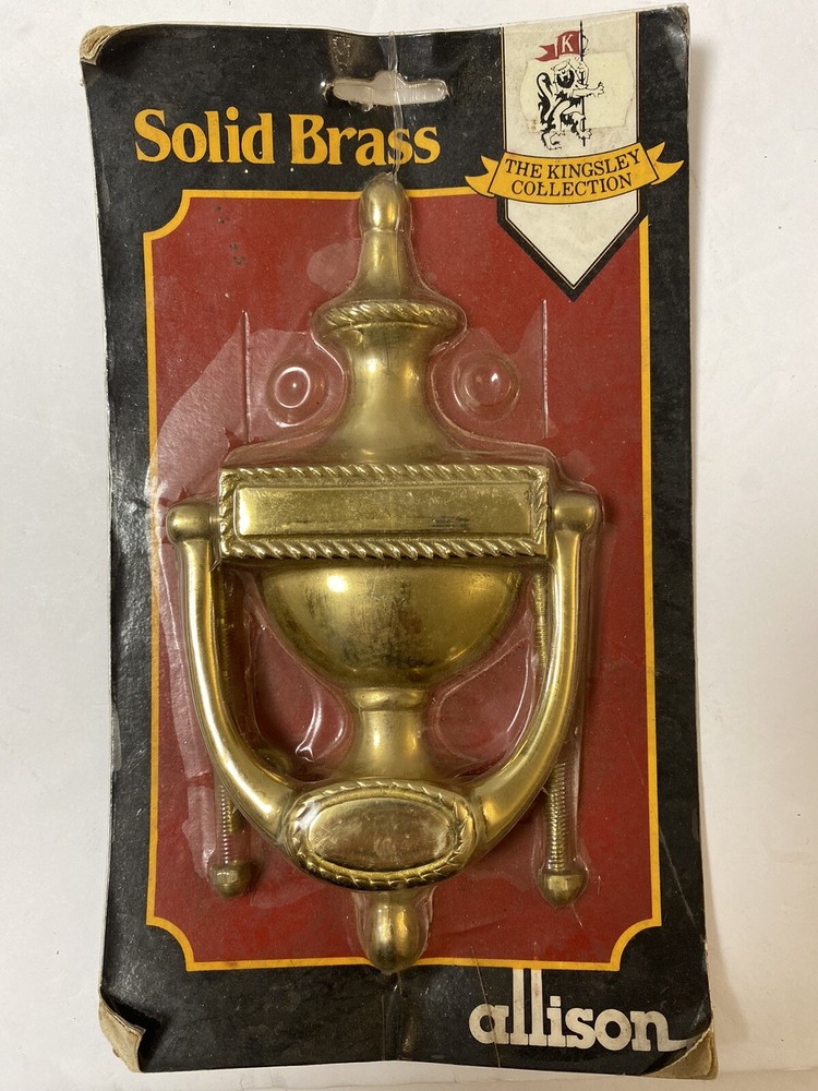 Solid Brass Knocker Allison 7" Tall, The Kingsley Collection