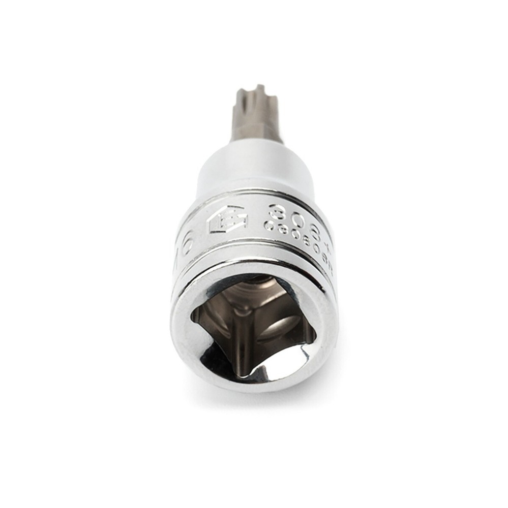 Genius Tools 3/8" Dr. M6 Ribe Bit Socket, 50mmL - 308+9006