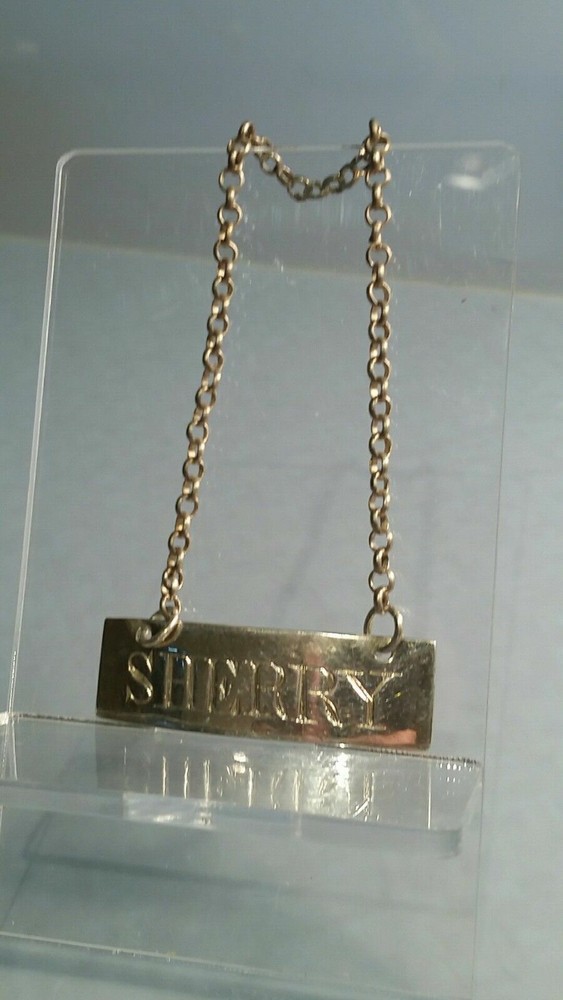 Georgian silver sherry ticket