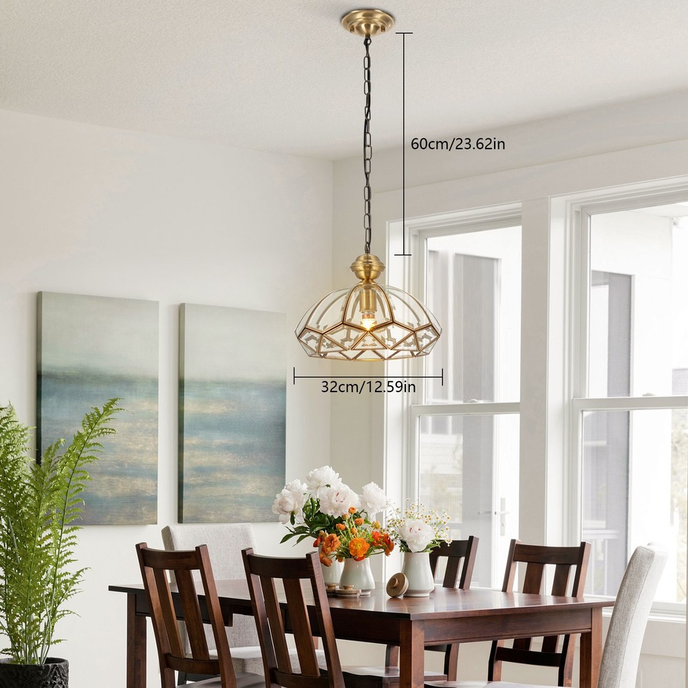 Ceiling Light Fixture Hanging Lamp Round Ceiling Mount Pendant Chandeliers 120V