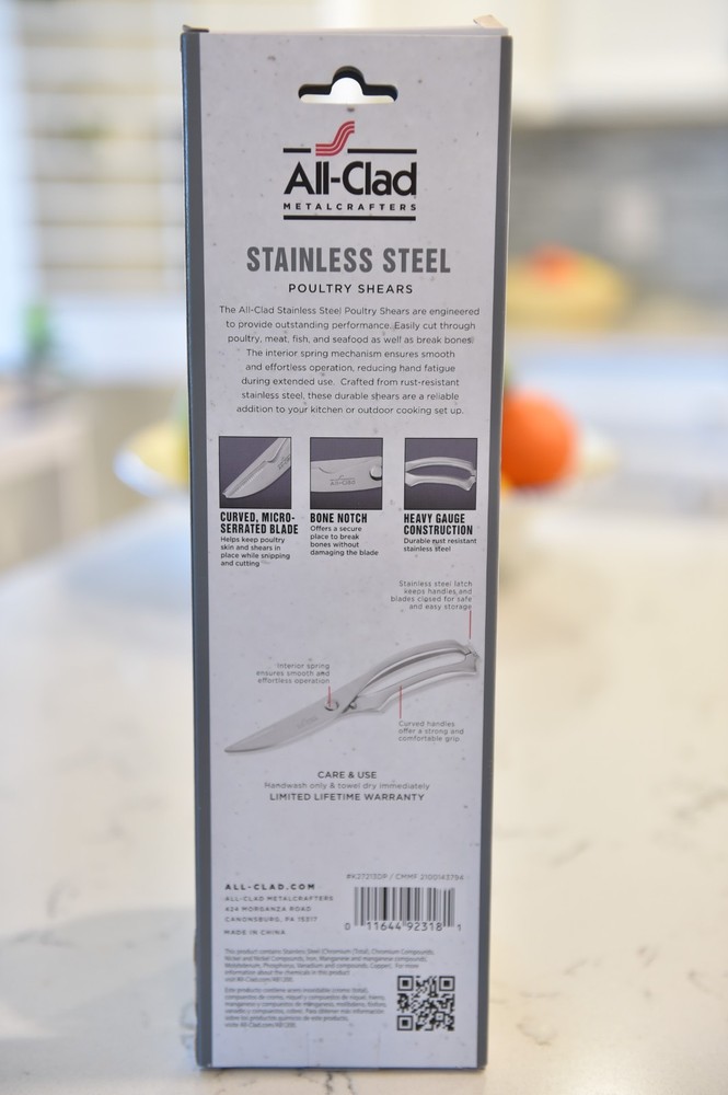 All Clad Brushed Stainless SteelPoultry Shears SHARP !!
