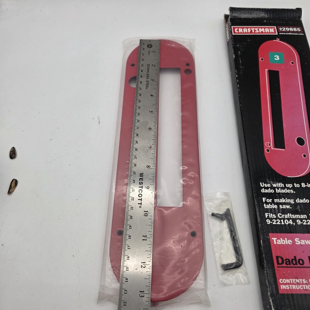 Craftsman Dado/Molding Head Insert 9- 29885 Fits 10in Table Saws