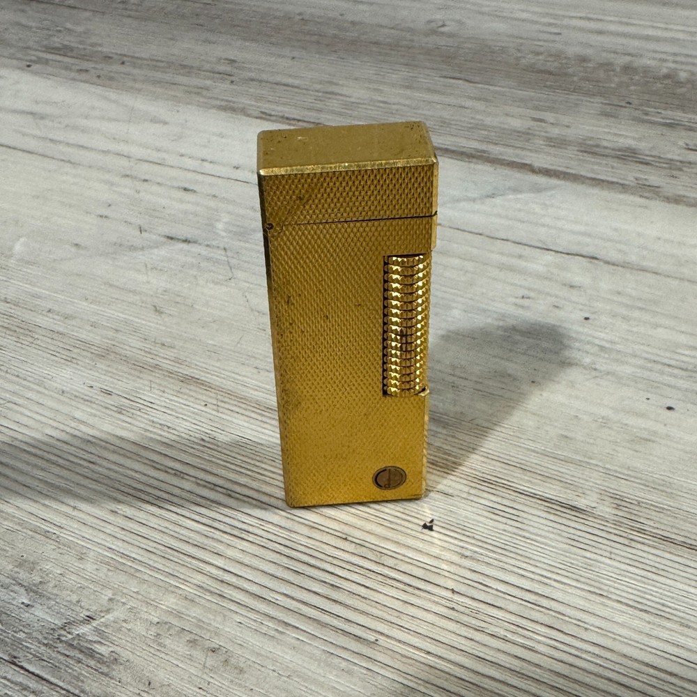 Dunhill Gold Plated Lighter W/ Case