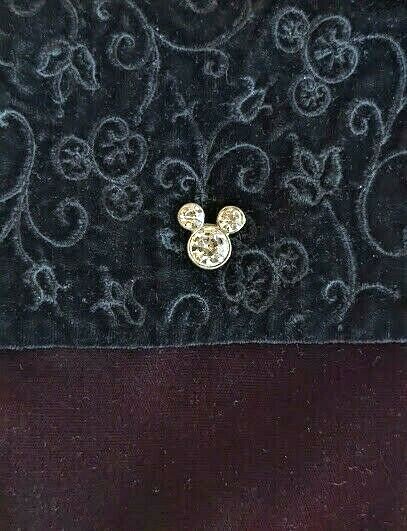 Disney Purse Novelty Velvet Wine S Crossbody Mickey Minnie Jeweled Ears Small