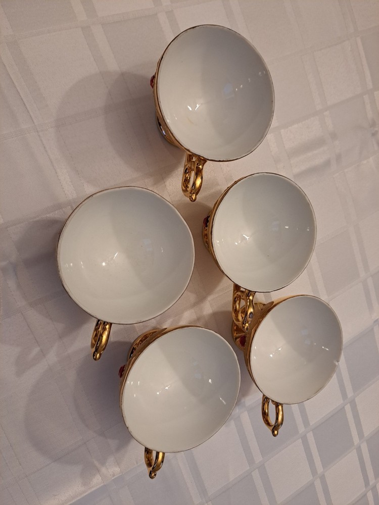 22K gold tea Cup set