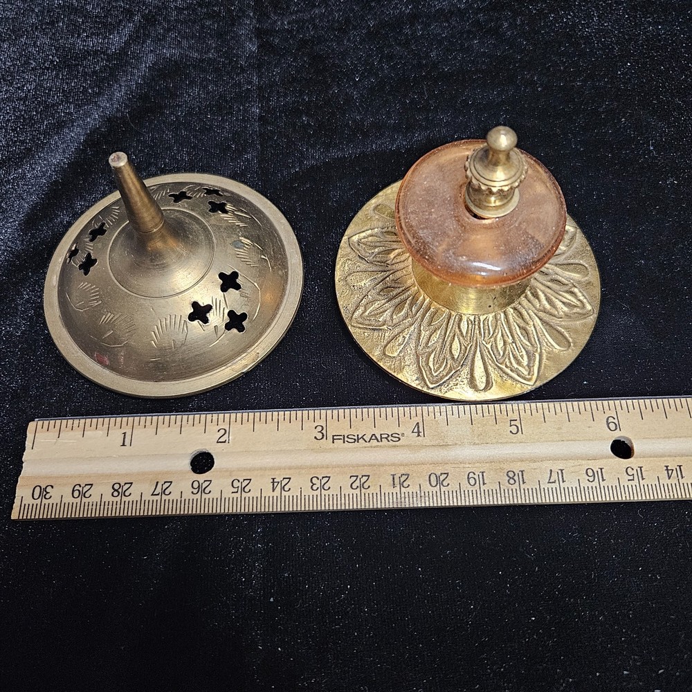 Vintage Misc Incense Brass Lids