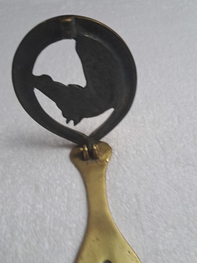 Horseshoe Head Door Knocker Brass