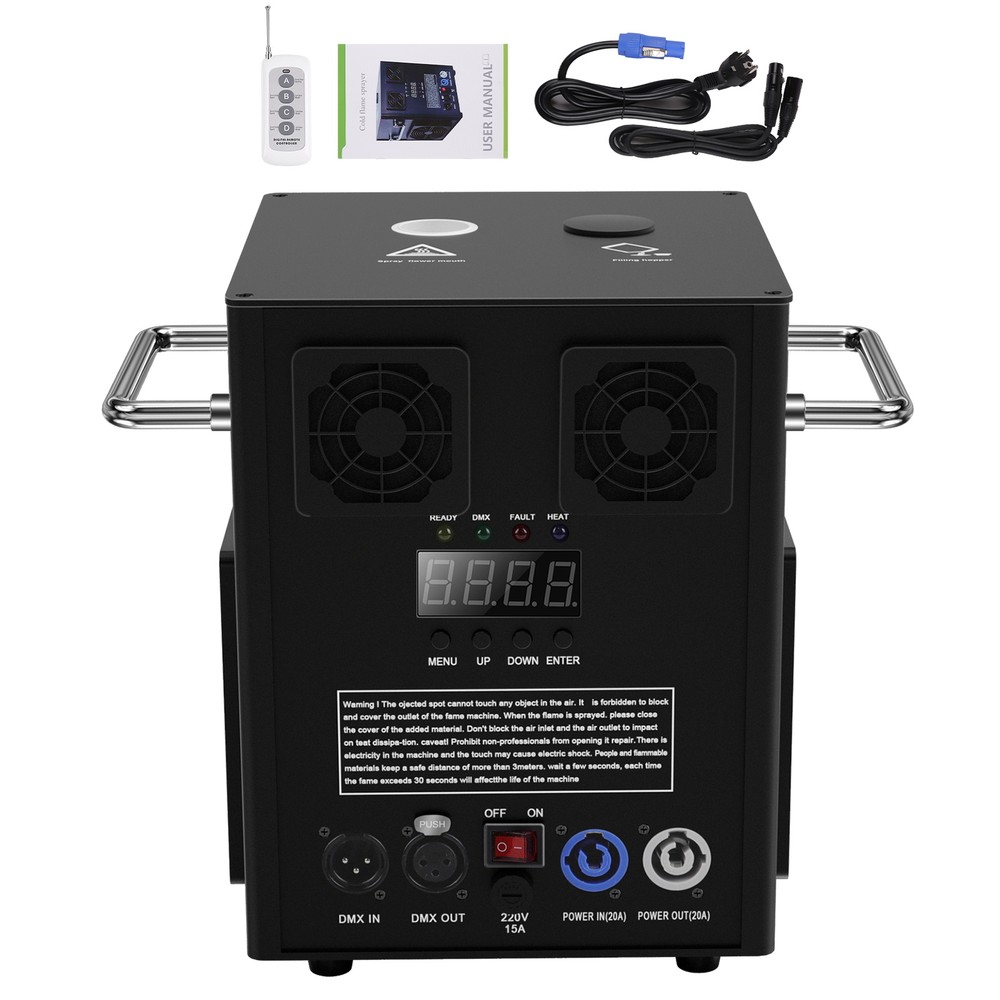 2PCS 700W Cold Spark Machine DMX Firework Machine 5-16ft Wedding DJ Show Light