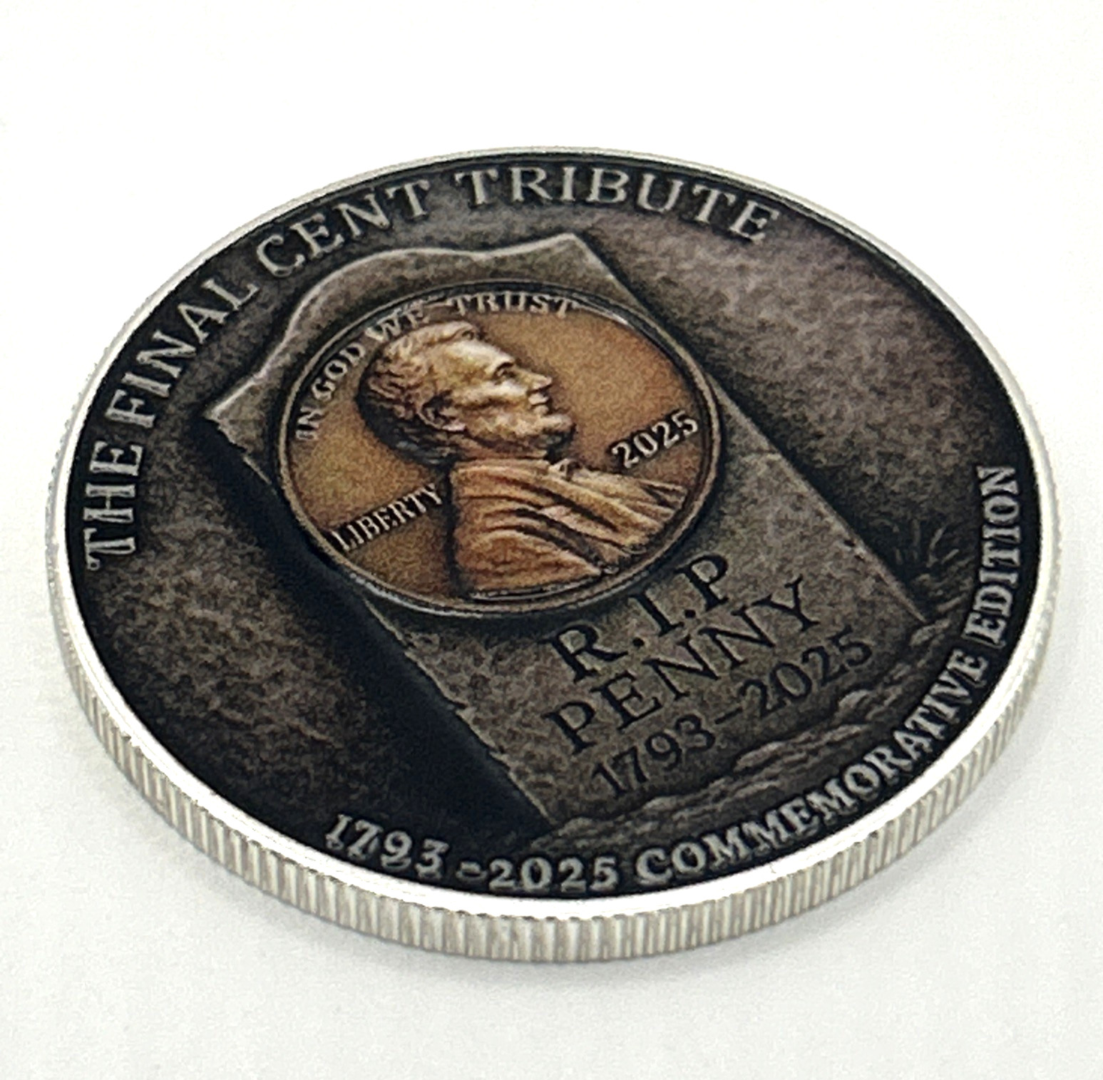 The *Final Cent Tribute* 1793 -2025 - R.I.P. Penny Commemorative Coin Medal