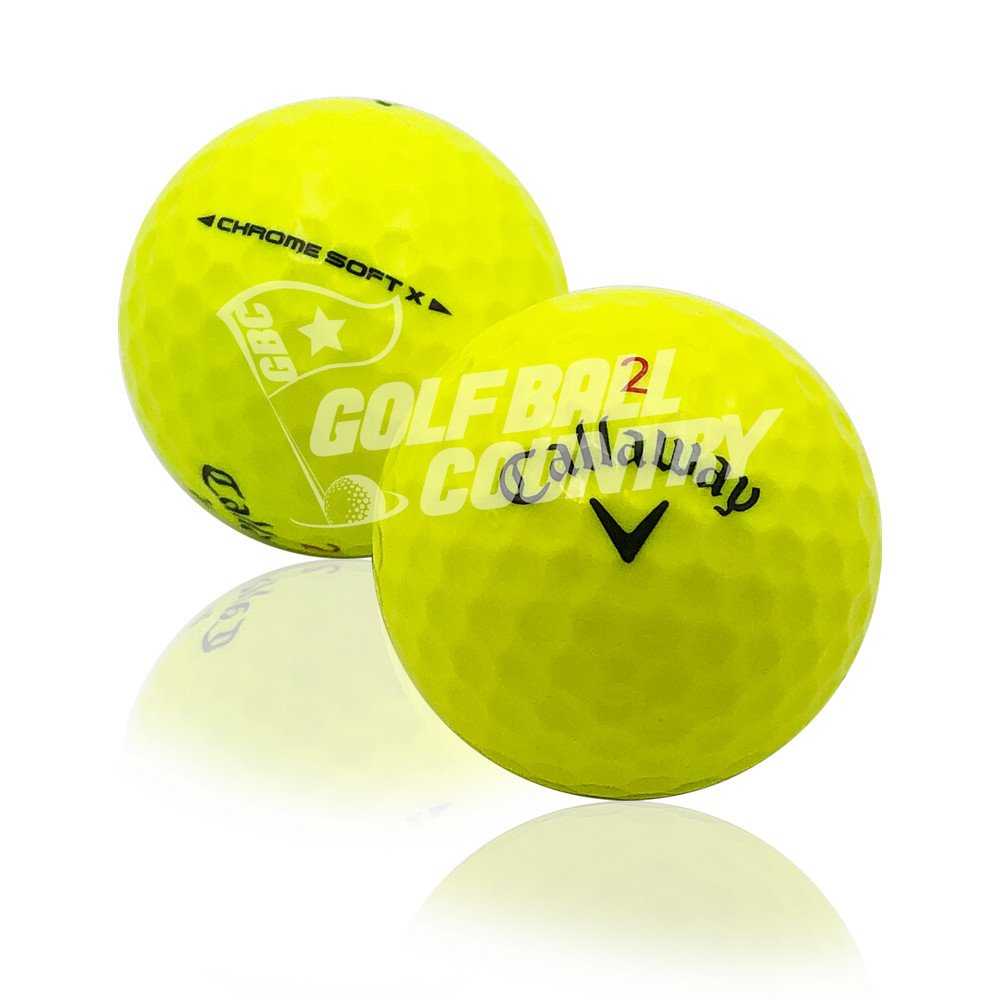 Callaway Chrome Soft X Yellow AAA (3A) Golf Balls - 100 Pack