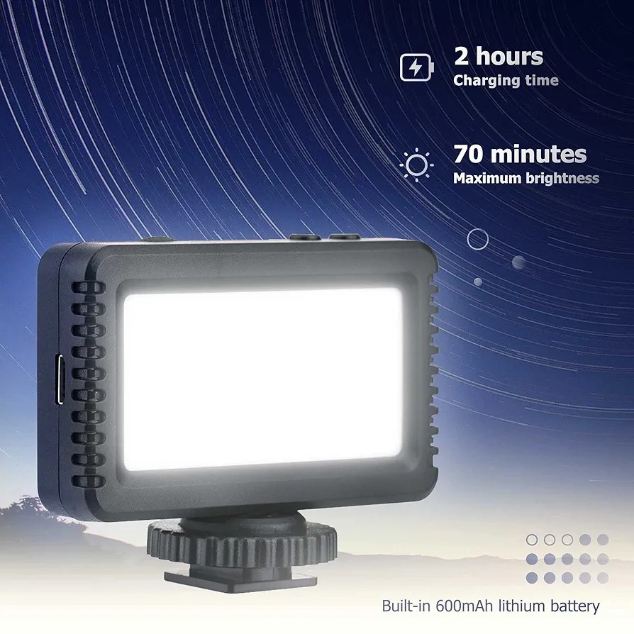 Dimmable LED Light For Camera Or Phones