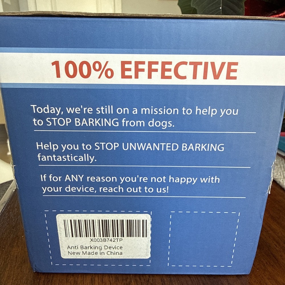 Ultrasonic Bark Control Device - New In Box