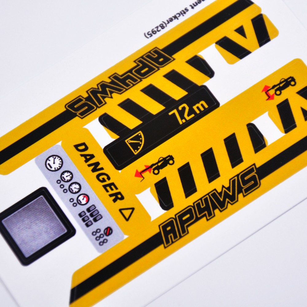 Replacement sticker for set 8295 Precut sticker