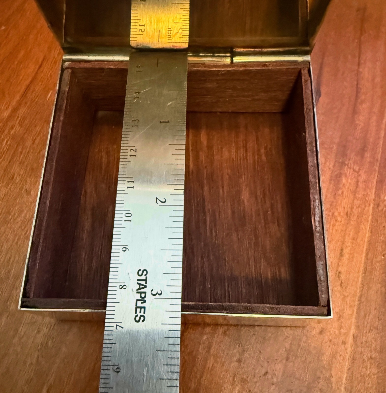 Vintage Sterling Silver Mid Century Modern Jewelry or Small Box , ASW=4.82 Oz