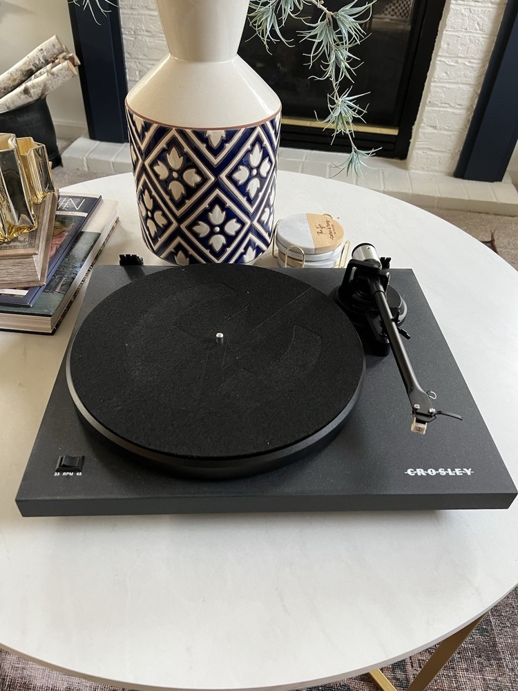 Crosley C6 Belt Drive Turntable Record Player + Crosley S300 Bluetooth Speaker