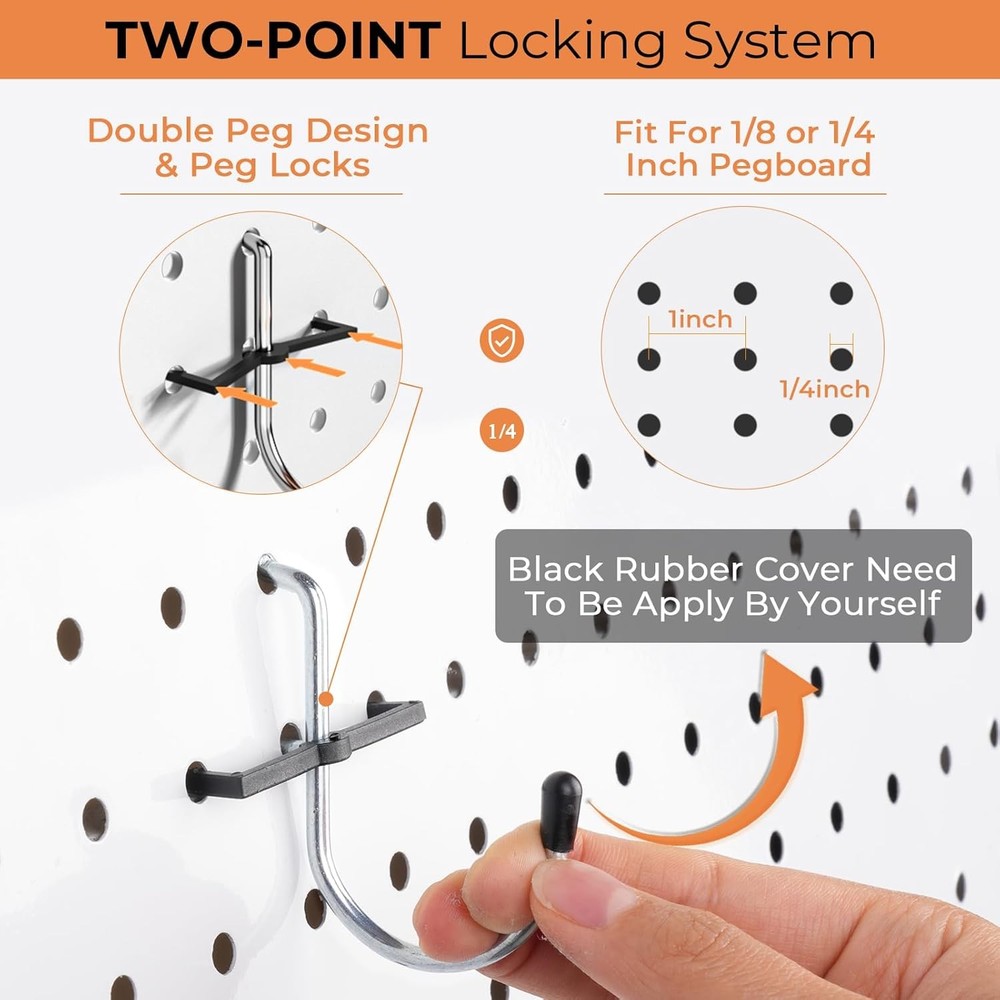 Pegboard Hooks Assortment Organizer Kit 278pcs Hardware Accessories Wall Hooks