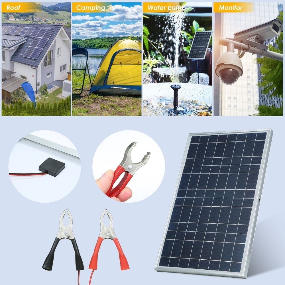 12V 30W Solar Panel Kit Polycrystalline Solar Panels for Efficient Use