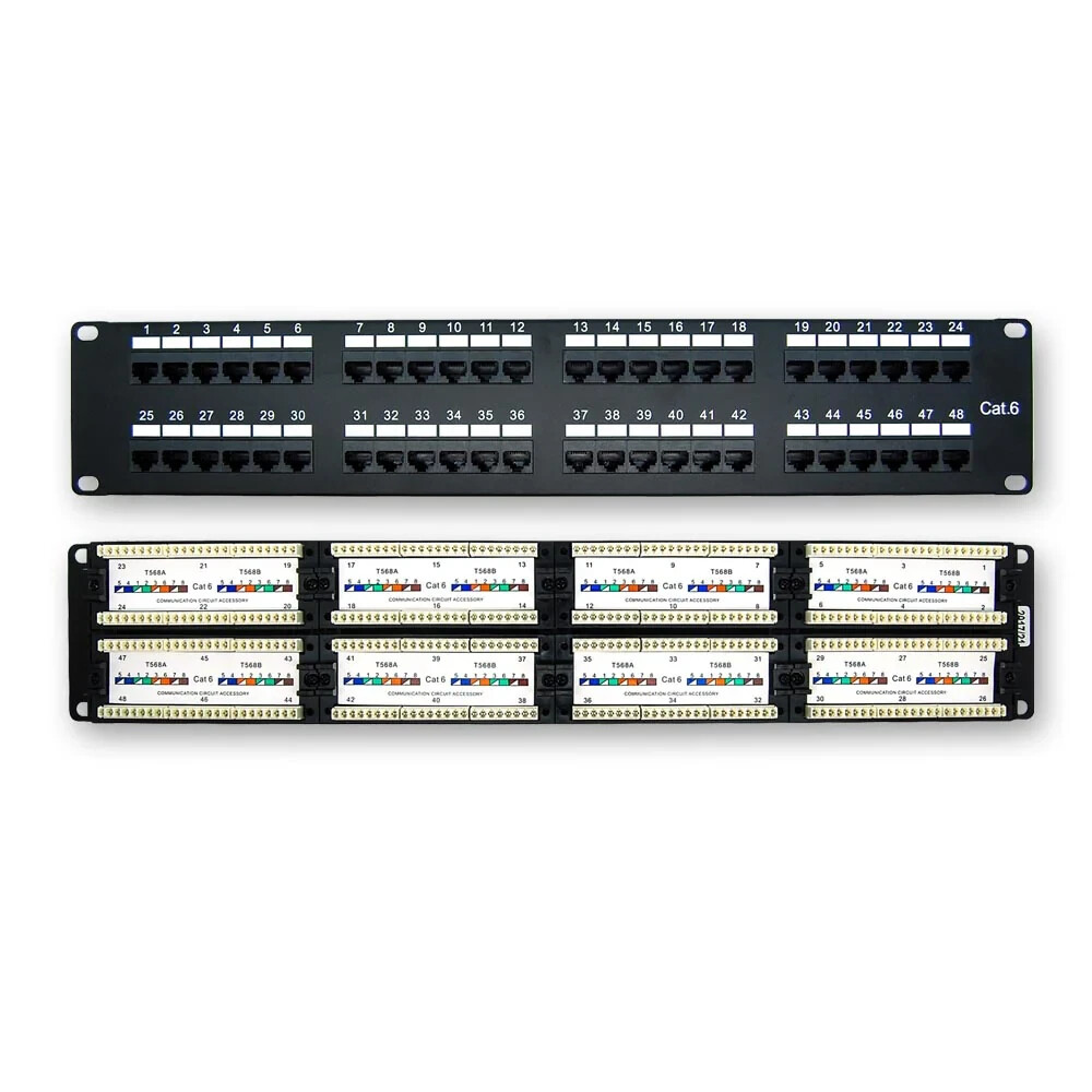 CAT6 110 Type Patch Panel 48 Port Rackmount