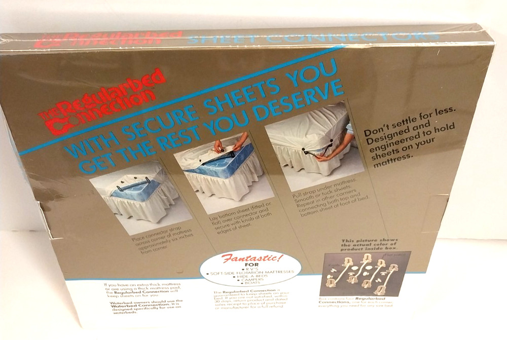 Hutton Regularbed Connection Sheet Connectors for Regular Beds - NEW / VTG