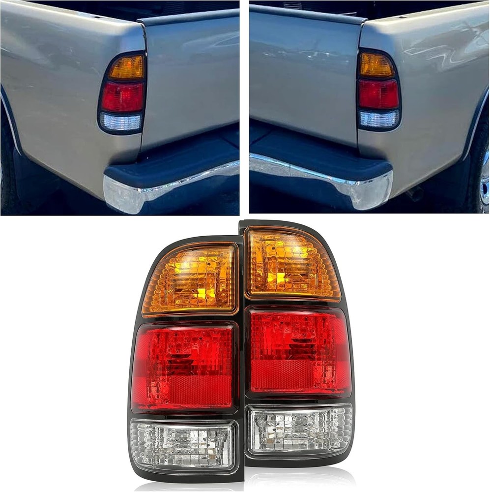 Halogen Tail Light Compatible with 2000-2006 Toyota Tundra Regular/Access Cab Si