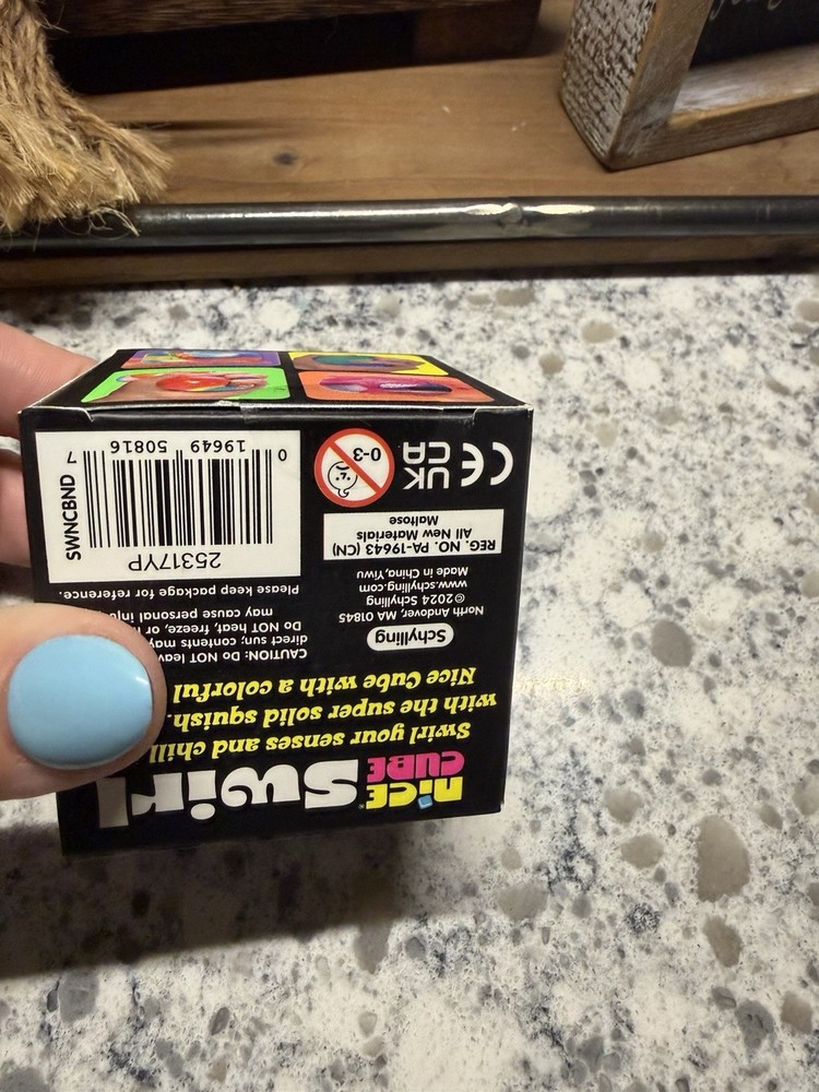 Needoh Nice Cube Swirl - Blue/pink