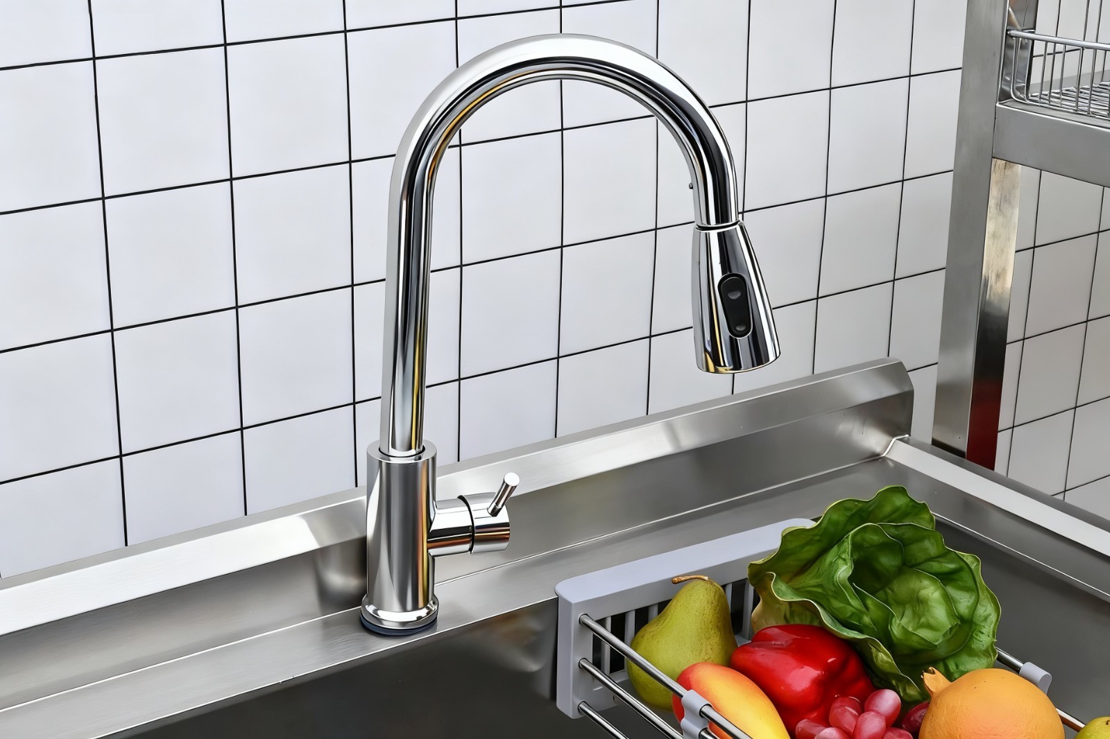 40" Utility Sink Balck Commercial Watersink Free Standing Kitchen Sink