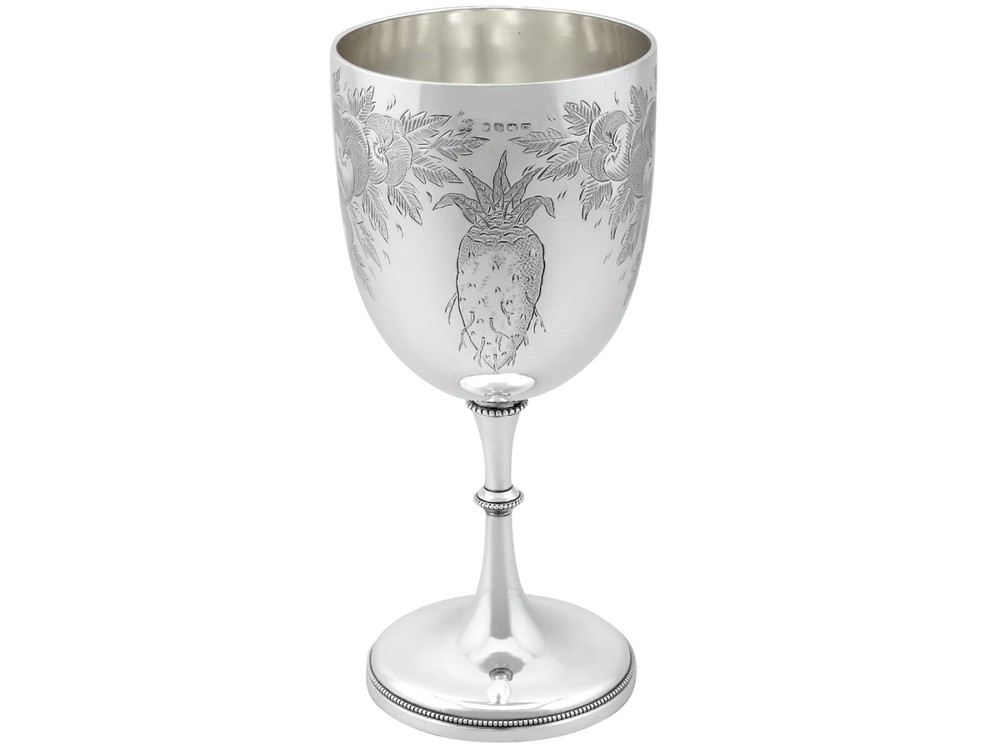Sterling Silver Goblet Antique Victorian (1880)