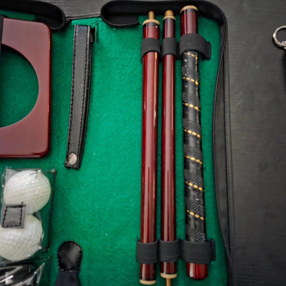 Executive Golf Putting Practice Kit Portable Indoor Putter Training Tool Office