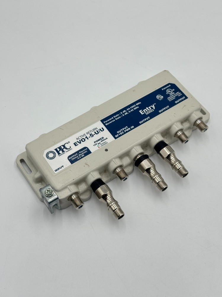 PPC Active Return EVO1-5-U/U Amplifier Signal Splitter No Power Adapter