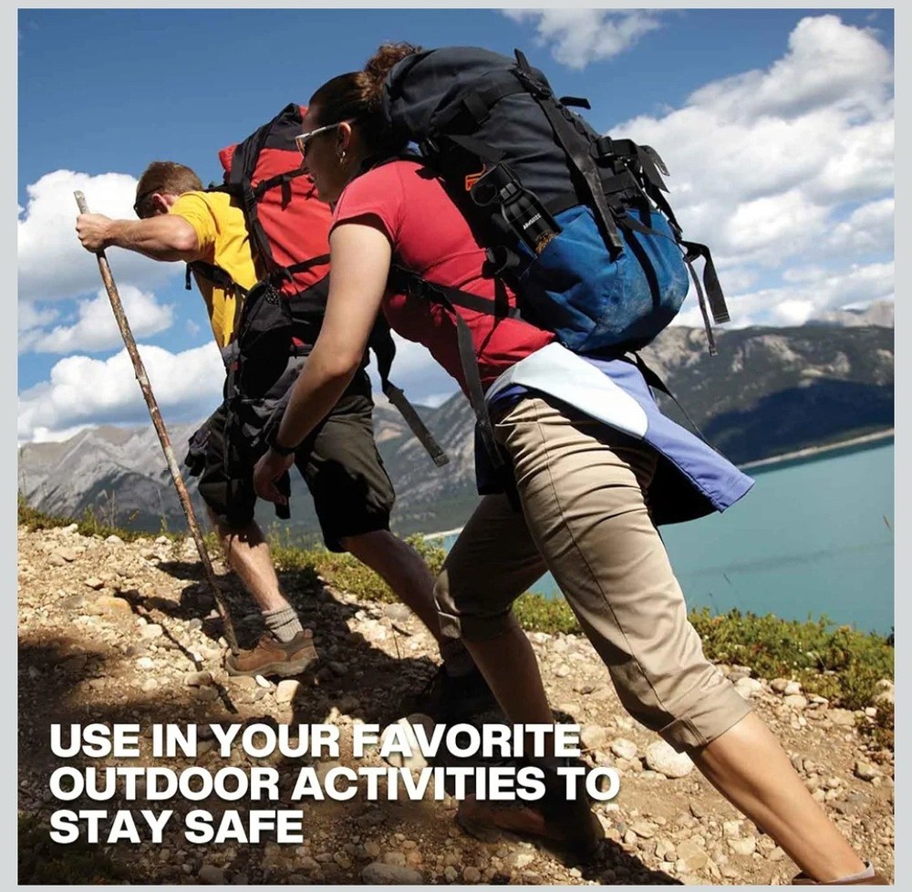 Compact Pepper Spray for Hiking: Maximum Strength Powerful for Camping - Easy...