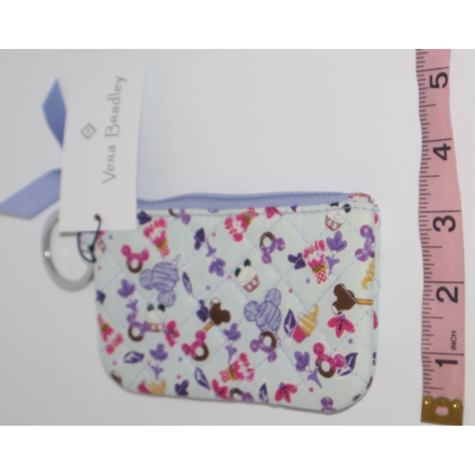 Vera Bradley Disney Sweet Treats Snacks Zip ID Case Limited Edition NEW