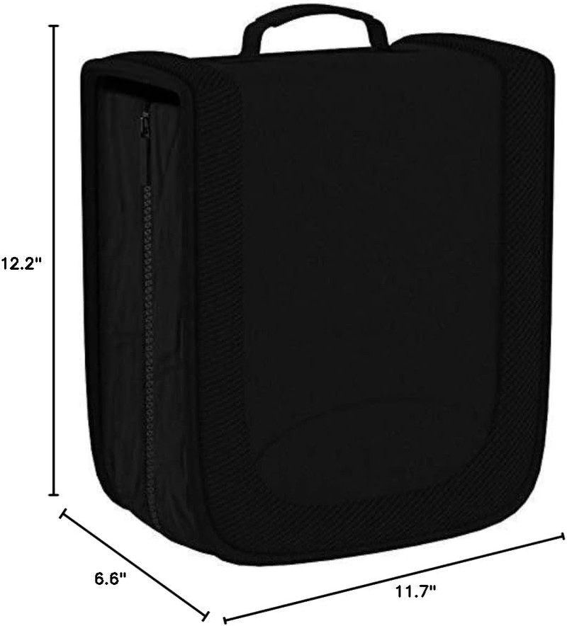 Polyester CD/DVD Portable Storage Binder, 400-Capacity, Black