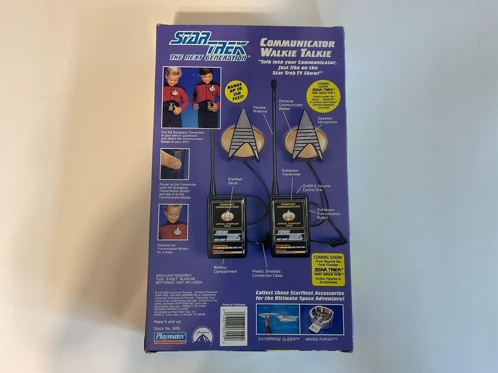 STNG Communicator Walkie Talkie From Playmates