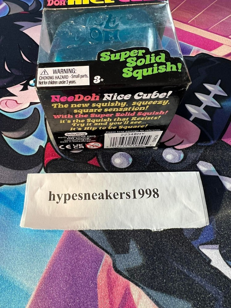 NeeDoh Nice Cube Super Solid Squish Blue (BRAND NEW)