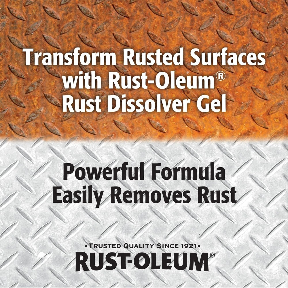 Rust-Oleum Rust Dissolver Gel Spray-300112 Powerful Formula Inhibit Rust 32Oz