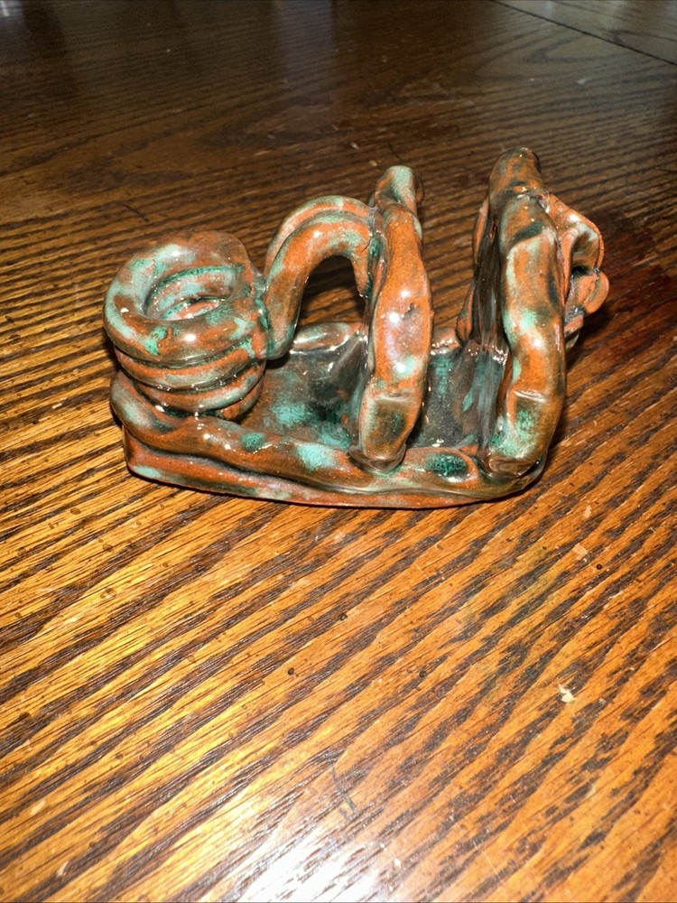 Hobbies Ceramic Candle Holder With Flower Accent