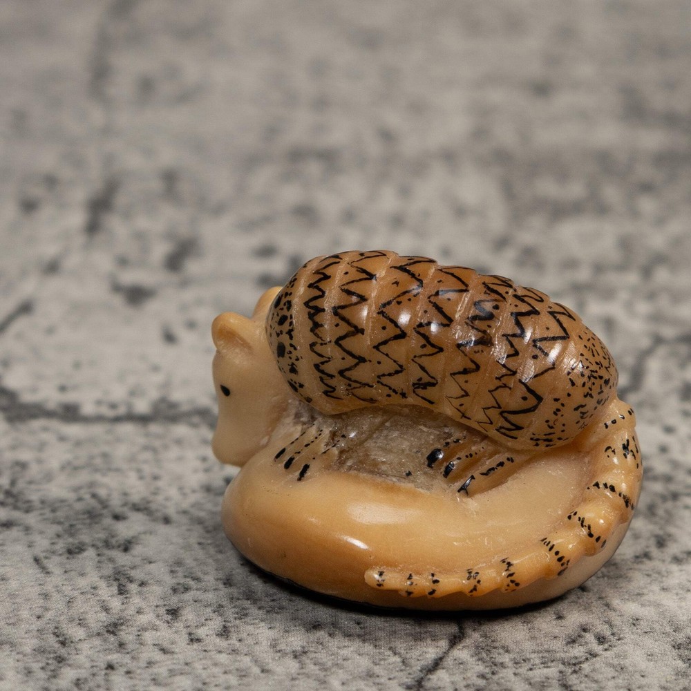 Vintage Armadillo Tagua Carving