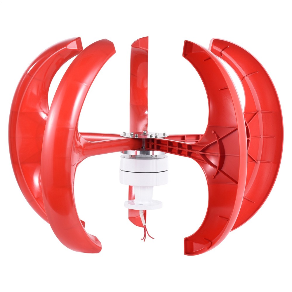 1200W 24V Vertical Axis Wind Power Turbine Generator Controller Home Windmill US