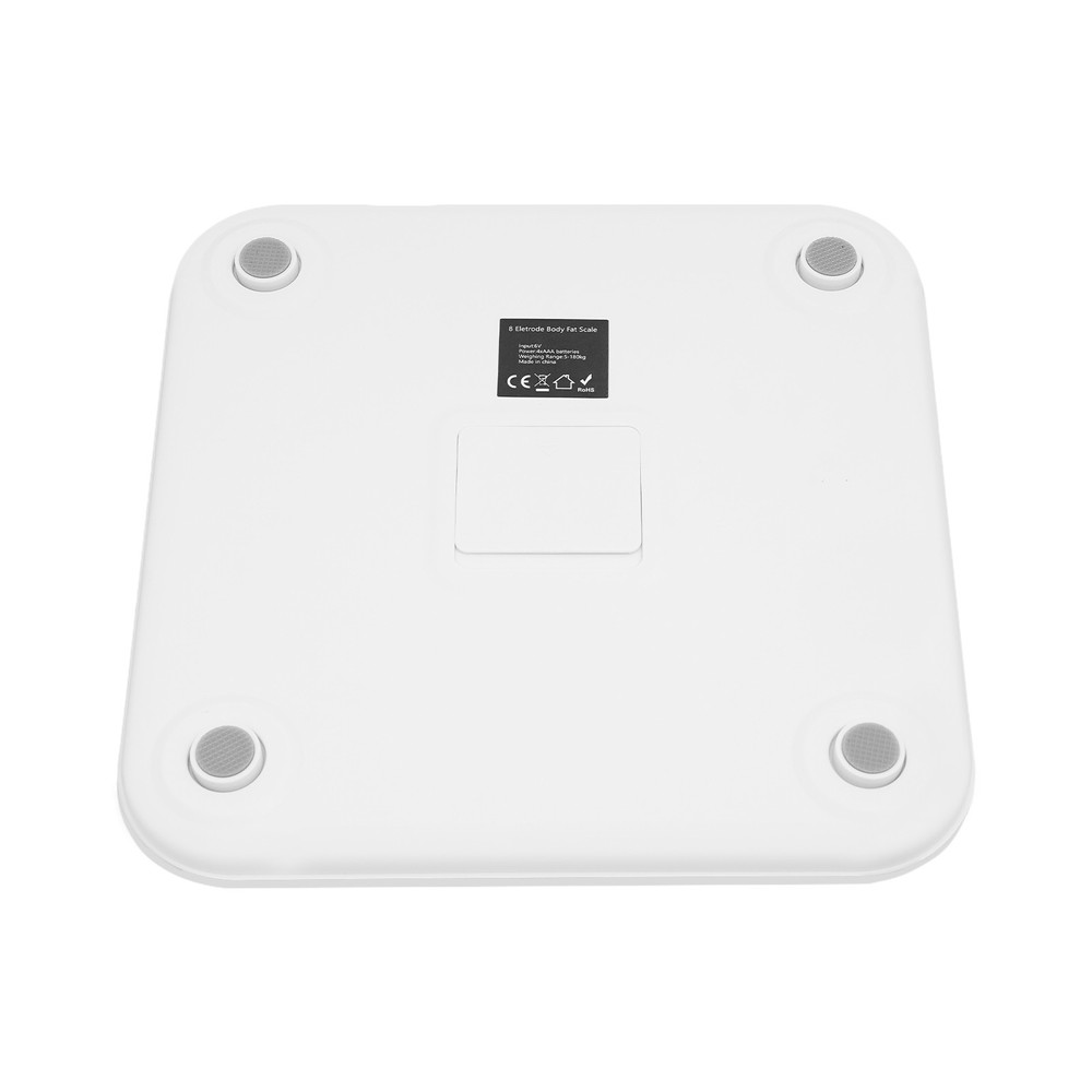 Multifunctional Intelligent Electronic Scale White 8 Eletrode Body Fat Scale