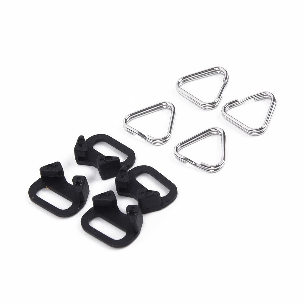 4pcs Triangular Split Rings For Camera Back Belt Strap Buckle Accessories New