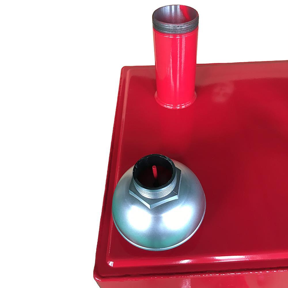 30 Gallon Gas Caddy Fuel Diesel Oil Transfer Tank, 2 Wheels Portable, Pump