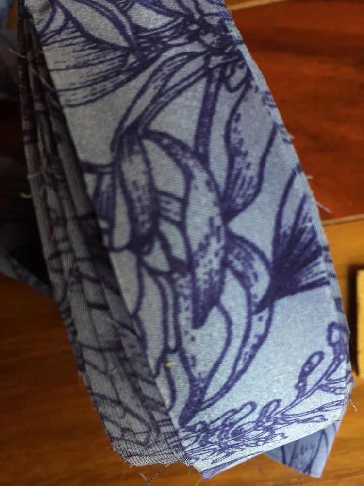 95% Silk Tape Edging Trim Stripe Width ~1” 5% Spandex Elastic