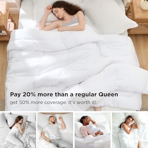 Comforter Duvet Insert - Quilted Comforters Size, All Oversize Queen White