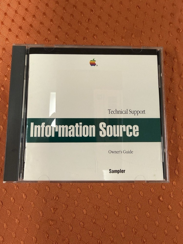 Information Source CD Loaded w/ Macintosh SW/Info by Apple Computer 1990 Sampler